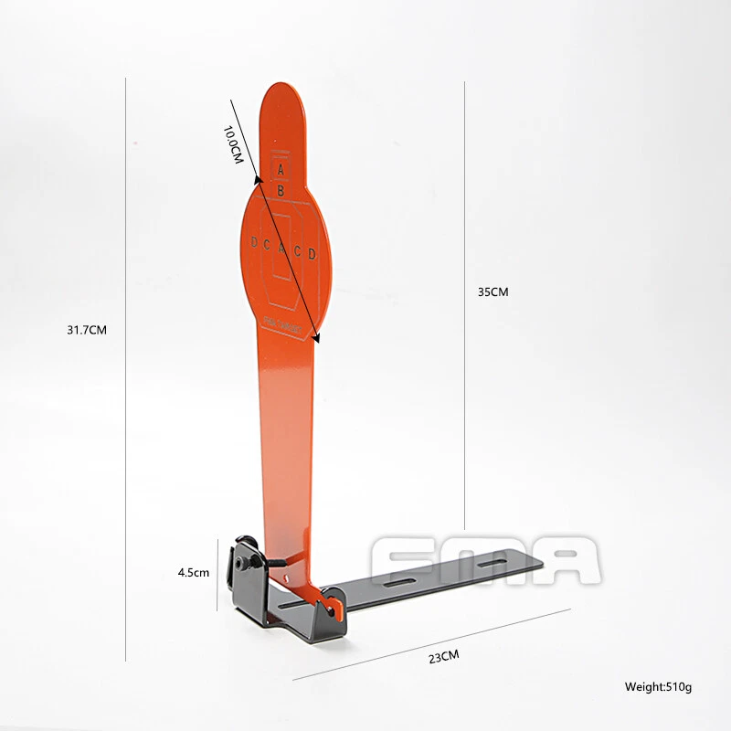 Objetivo de tiro al blanco de metal FMA puntería táctica entrenamiento acero estilo A - Imagen 4 de 4