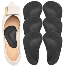 3Pairs Gel Arch Support Shoe Insoles Reusable Arch Inserts for Plantar Fasciitis