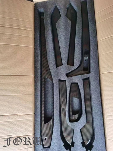 For Audi A4 A5 S4 S5 RS5 2017-2023 Real Carbon Fiber Inner Door Panel Cover Trim - Picture 17 of 18