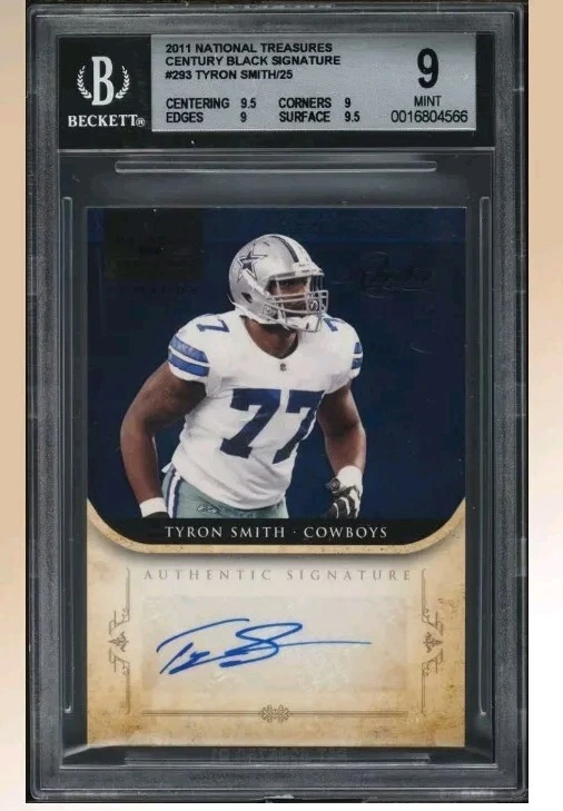 Tyron Smith Playoff National Treasures #293 Autograph-Century Black
