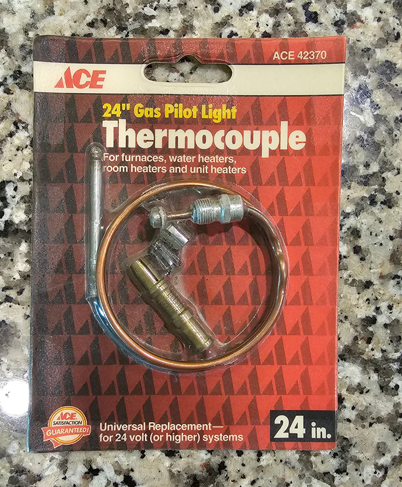 Ace Hardware Thermocouple 24" Replacement Pilot Light Gas Heating (1994