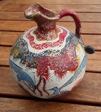 Griechischer handbemalter Steinzeugtopf - Kopie des minoischen Ewer c. BC1500