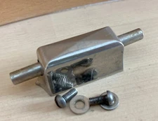 LEEDY 30s Vtg "X" Box Lug Casing Part 10-24 Inserts Complete Nickel Snare Drum