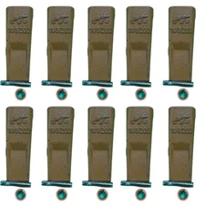 10 PK 1U3202 1U-3202 Bucket Teeth,Pin 8E6208 Retainer Fits J200 Bucket Tooth