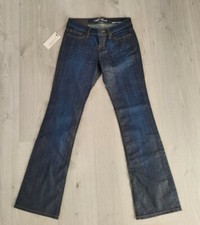 Women's ALL SAINS Spitalfields flare stretch jeans navy blue color 27/32 NEW