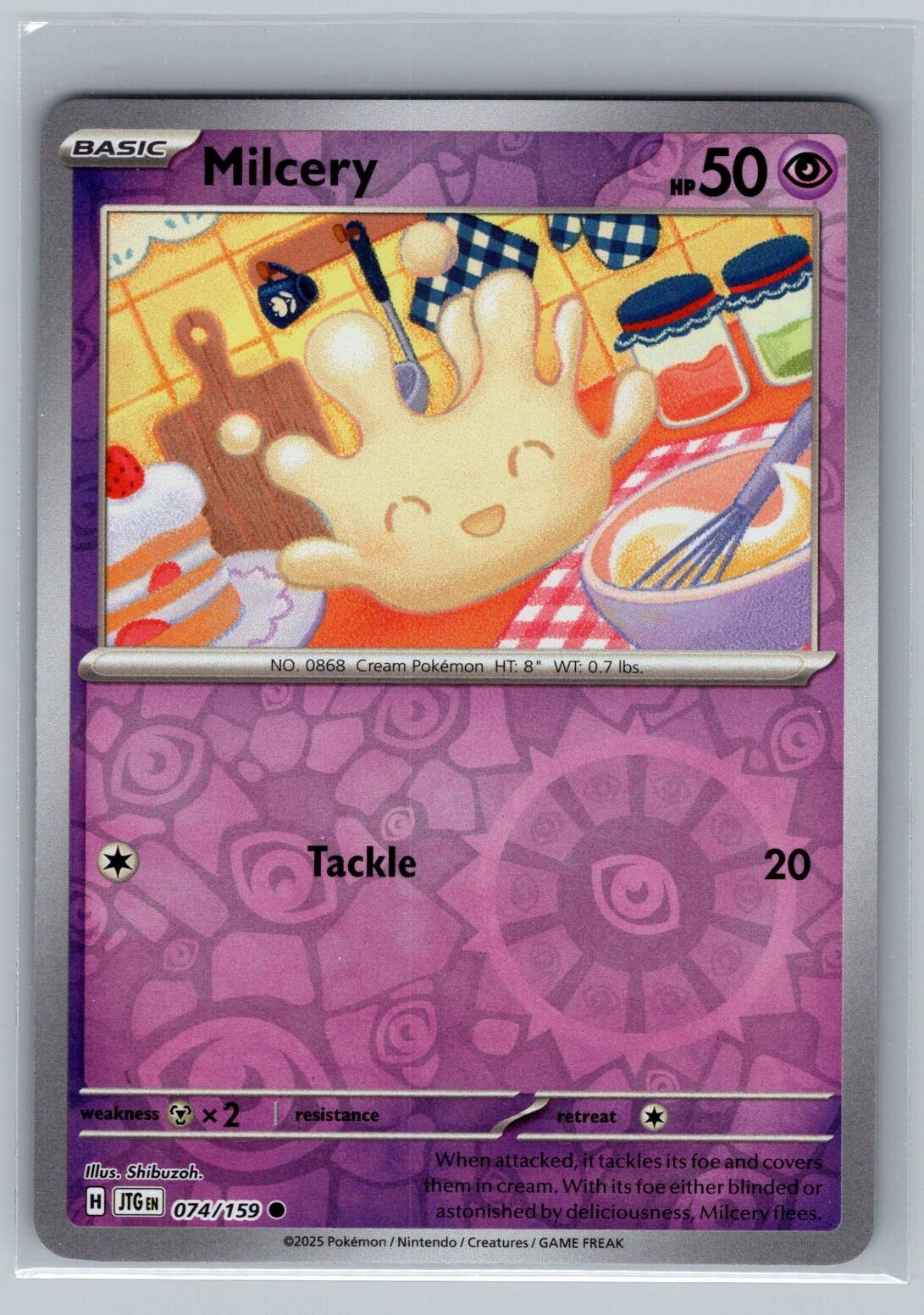 Pokemon Milcery 074/159 Reverse Holo Journey Together