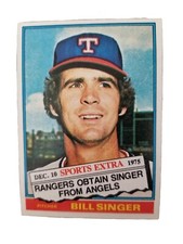 1976 Topps  - Sports Extra -  Bill Singer - Traded  - Card #411T