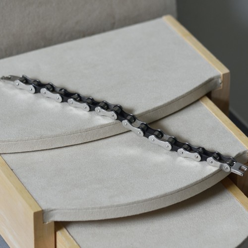 Bracciale uomo in acciaio a maglia morbida - Imagen 3 de 3