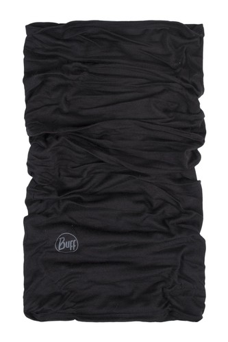 Lightweight Merino Wool BUFF in Black/Grey One Size Scarf Neck Warmer Pack of 1