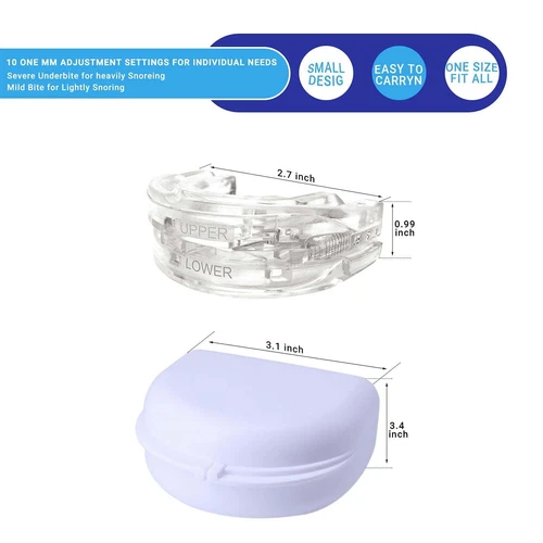 New 2025 Anti-Snoring Mouthpiece with Adjustable Mouth Guard for Comfortable Use - Picture 4 of 11