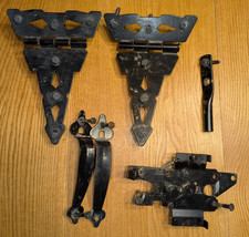 Decorative Heavy Duty Gate Tee Hinge, Handle, and Latch Set Black