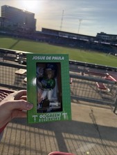 Josue De Paula Bobble Head Stadium Giveaway SGA 4/16/26 Tulsa Drillers Go Green