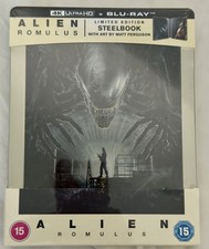 Alien Romulus 4K SteelBook 🇬🇧 ZAVVI UHD Blu-ray Matt Ferguson Artwork  UK 🇬🇧