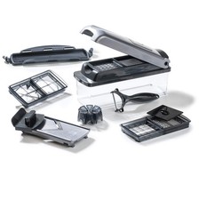 Genius Nicer Dicer Plus A34141 - Affettatrice per frutta e verdura, 12 pezzi, co