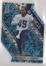 2018 Panini Spectra Rookies Neon Blue Prizm Die-Cut 32/35 Shaquem Griffin vv1