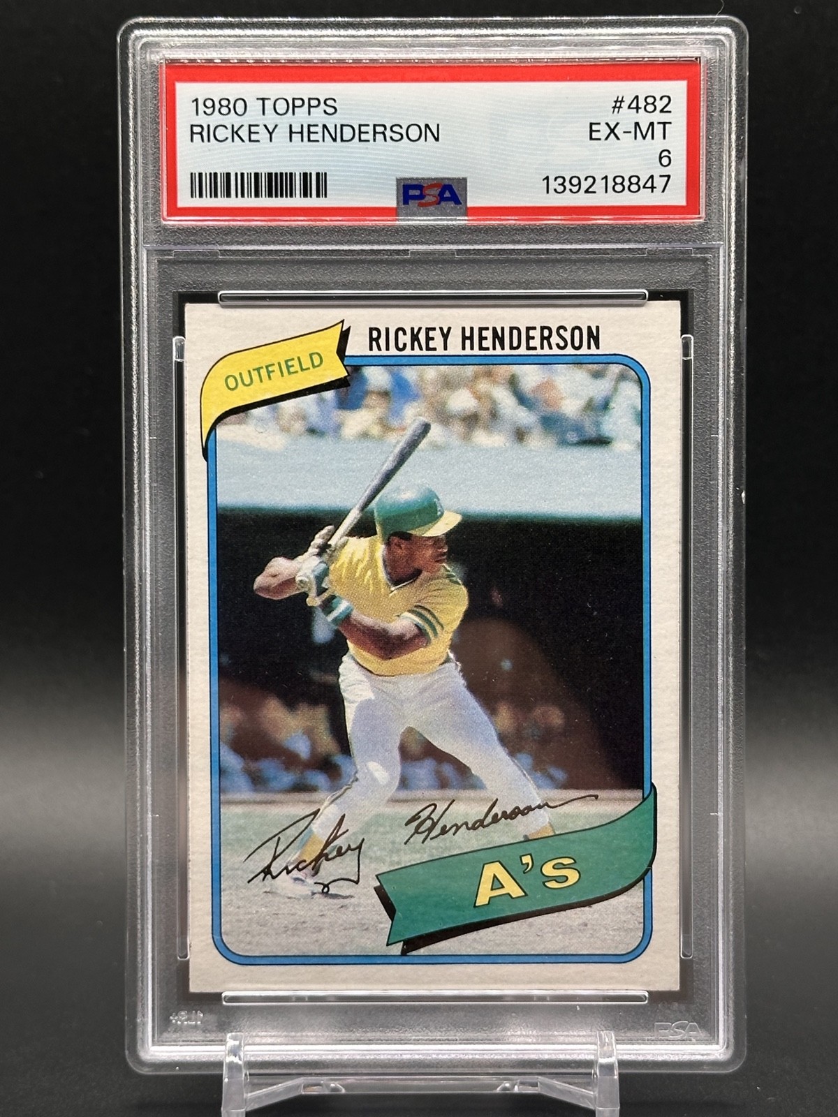 1980 Topps - Rickey Henderson #482 (RC)