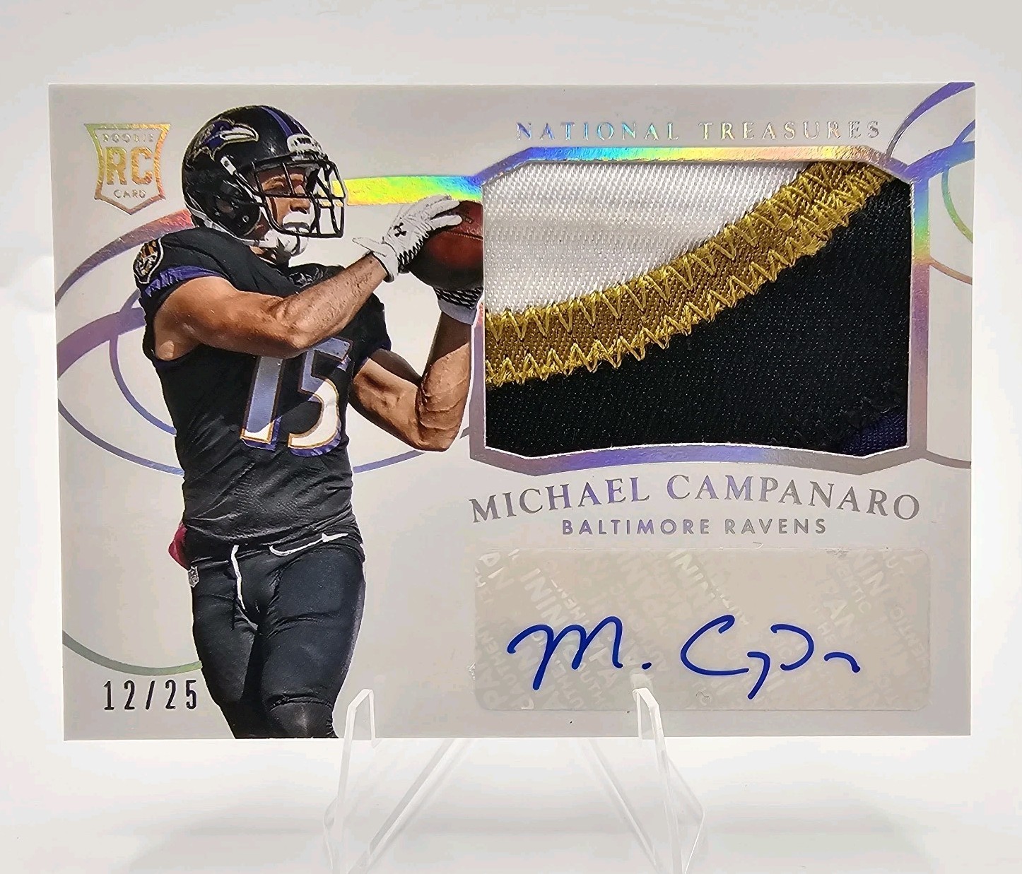 Michael Campanaro Panini National Treasures #270 Material Autograph