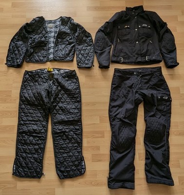 Motorradkombi AJS Motors (Detlev Louis) Jacke + Hose Zweiteiler Damen schwarz