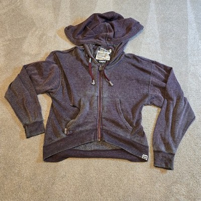 HB Super Yes Caps! Supersoft Zip Hoodie Built-In Headphones Purple Womens S