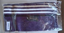    NEW Purple Cashmere Touch Men's Winter Scarf Soft Striped Fringe