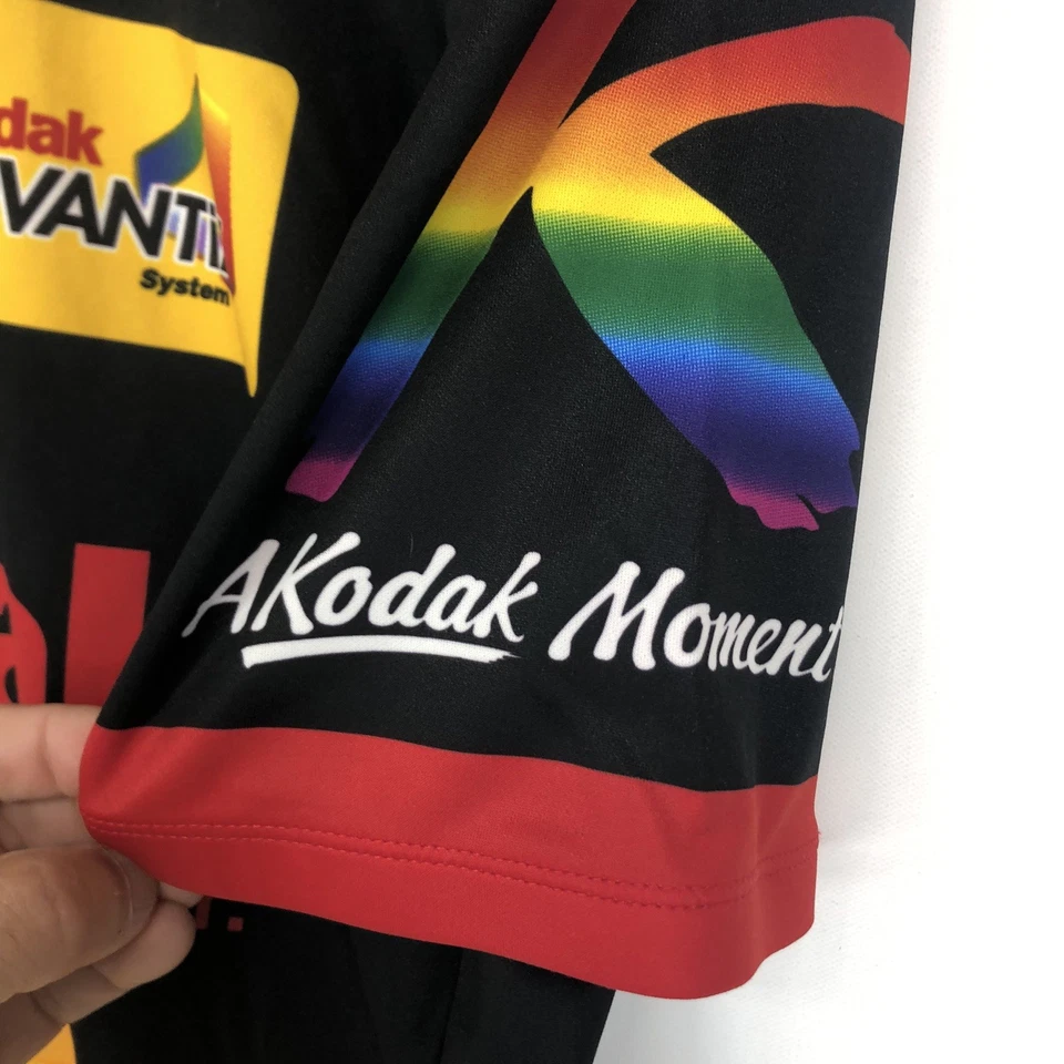 Camiseta deportiva de ciclismo Kodak vintage de los años 80 M amarilla bicicleta de carretera equipo profesional carrera rara para hombre Foto 2 de 4