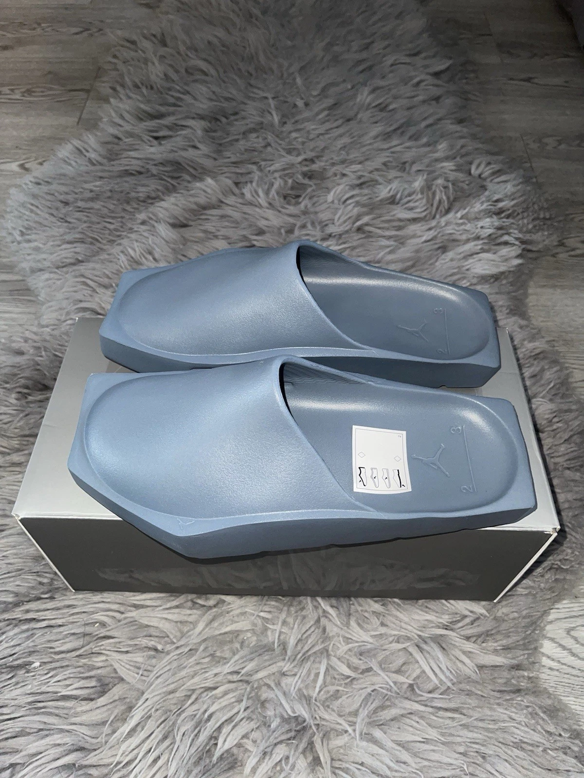 Sandali Nike Air Jordan Hex Mule grigio donna UK 4 5 DX6405 004 slides