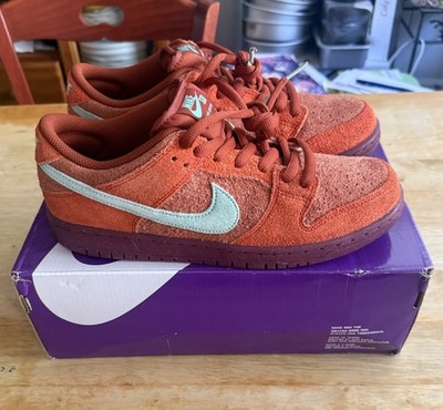 【新品】NIKE Dunk Low 26cm スエード パープル レッド Nike SB Dunk Low Pro PRM Mystic Red Orange Purple Suede DV5429-601