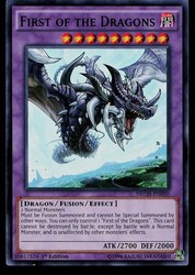 First of the Dragons - NECH-EN050 - Super Rare - 1st Edition - The New Challengers