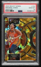 2024 Select WNBA Premier Level Gold Ice Prizm 5/10 Brionna Jones #192 PSA 10 3d3