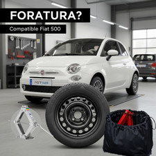 Ersatzrad Fiat 500 15” 4 Löcher Mit Wagenheber Und Etui - Notlösungen