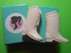 Vintage BARBIE 1964 1965 MAJORETTE #0875 WHITE BOOTS