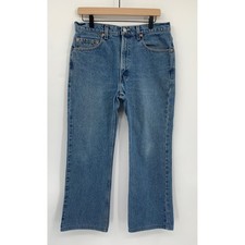 Vintage Levis 517 Jeans Mens 32x27 Blue Bootcut 90s Made USA Tag 34x30