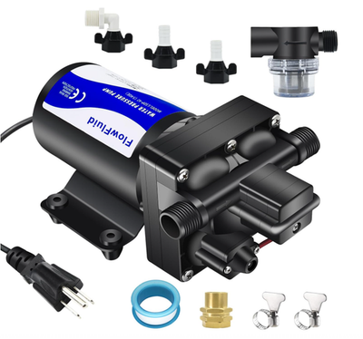 #ad Water Pressure Booster Diaphragm Pump 110V AC 70PSI 5GPM with Filter $61.99