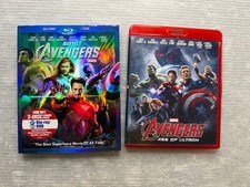 Marvel’s AVENGERS Blu-Ray + DVD w/ slipcase & Age of Ultron Blu-Ray LOT