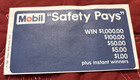Vintage 1967 Mobil gas station safety stamp stick Booklet with Some Stamps — photo 1