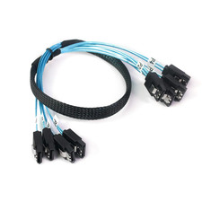 SATA-III Cable:0.5M, 4Pcs/Set Thin SATA HDD SSD Data-Cable Bundled