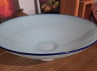 Tsuga Studios Blue Art Glass Pedestal Bowl Signed Nicholas Kekic Modern  — photo 2