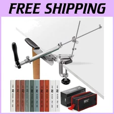 Professional Knife Sharpener Kit with 10 Whetstones
