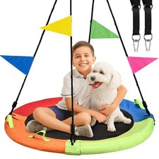 Tree Swing, Saucer Swing, 40" 900lbs Weight Capacity, with 40 Inch