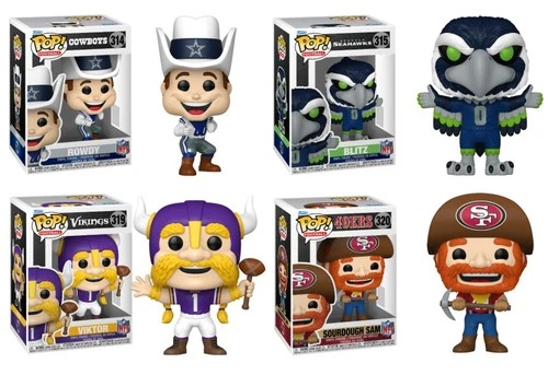 NFL Funko Pop! Mascots Complete Set (4)
