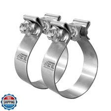 ETL INDUSTRIES 3 Inch Exhaust Clamp, Narrow Band Clamp 304 Stainless Steel, 2