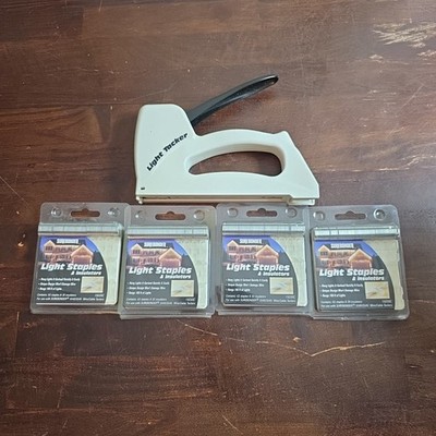 Stapler Surebonder Light Tacker Staple Gun Lightweight Plus 4 Packs Staples