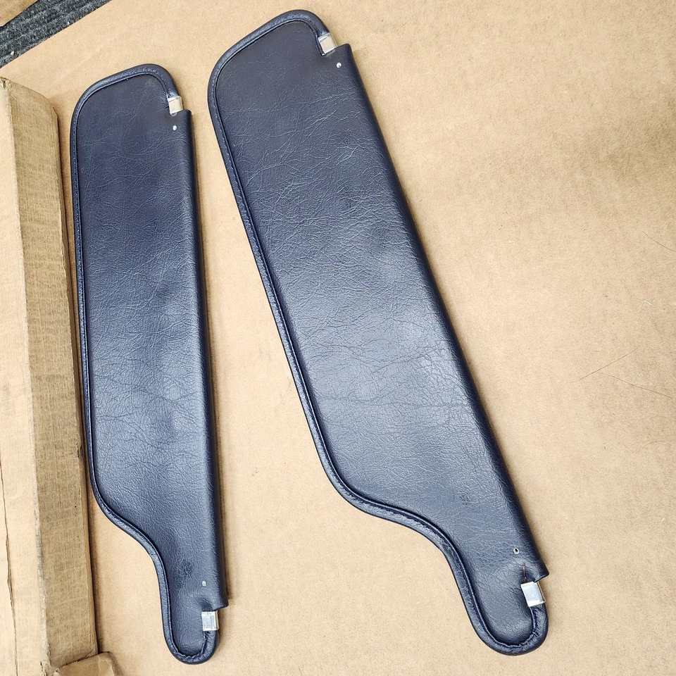 Parasoles C2 Corvette 63-64 COUPE azul oscuro parasoles izquierdo y derecho nuevos de stock Foto 3 de 4