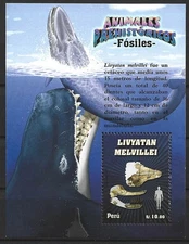 Peru - Sperm Whale Livyatan Melvillei Block 74 MNH 2011 Mi. 2599