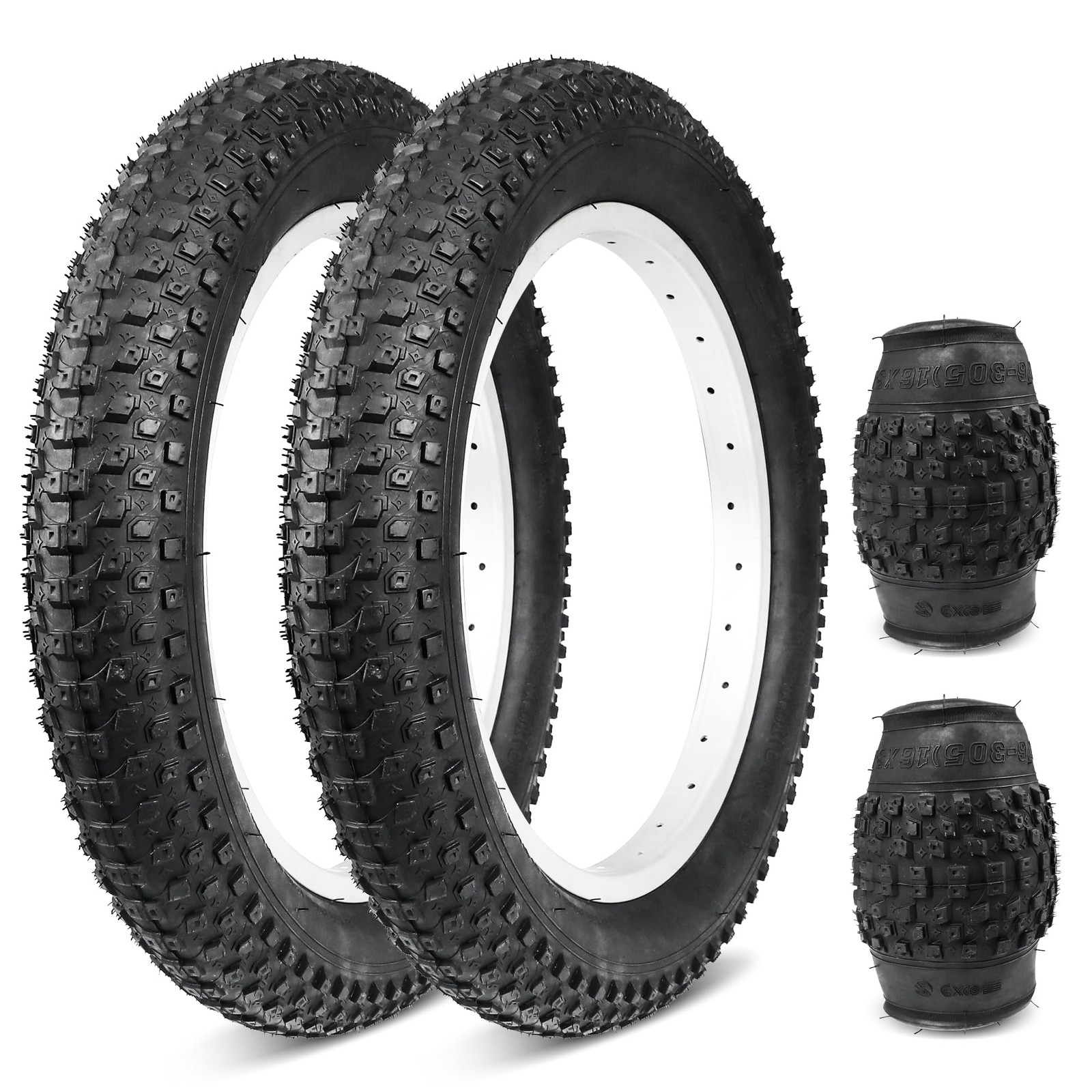 16/20x3.0 E-Bike Tire Robust Fat BikeTyre for MTB/Ebikes,Durable All-Terrain ...