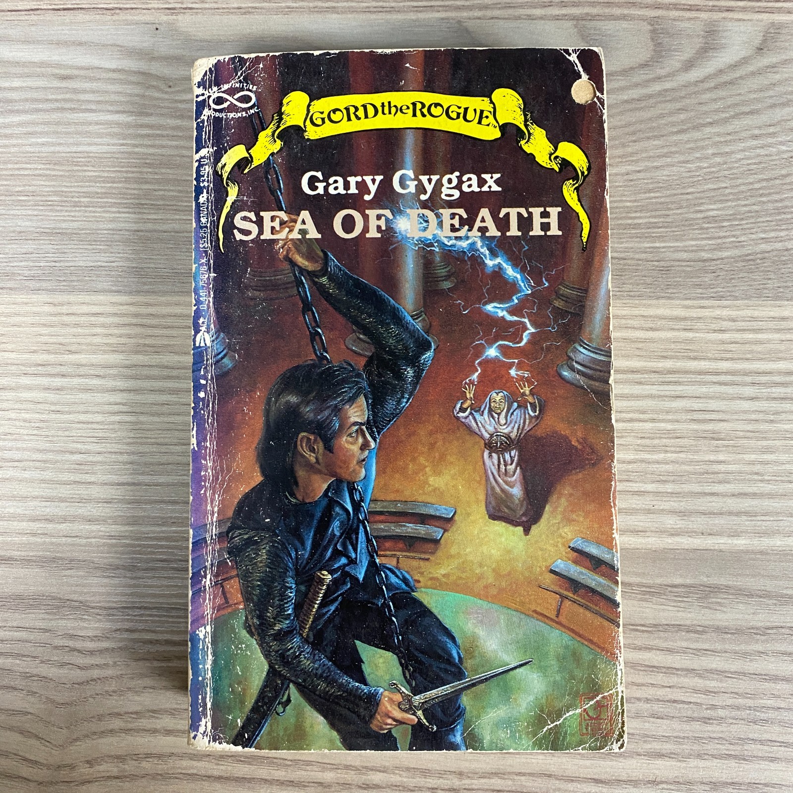 GORD THE ROGUE SEA OF DEATH GARY GYGAX PAPERBACK NOVEL BOOK 1987
