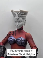 3d Printed High Priestess HEAD#1 For Mythic Legions 1/12 Scale figure 