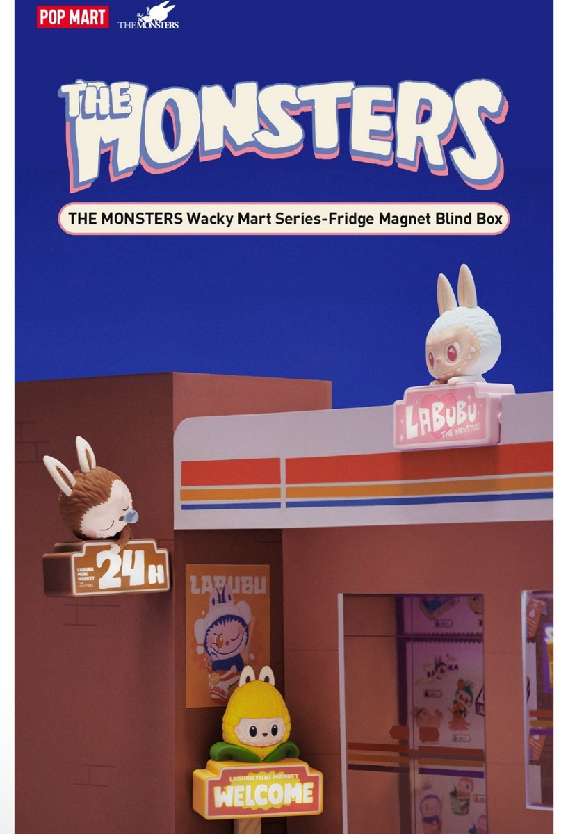 Authentic THE MONSTERS Wacky Mart-Fridge Magnet Blind Box
