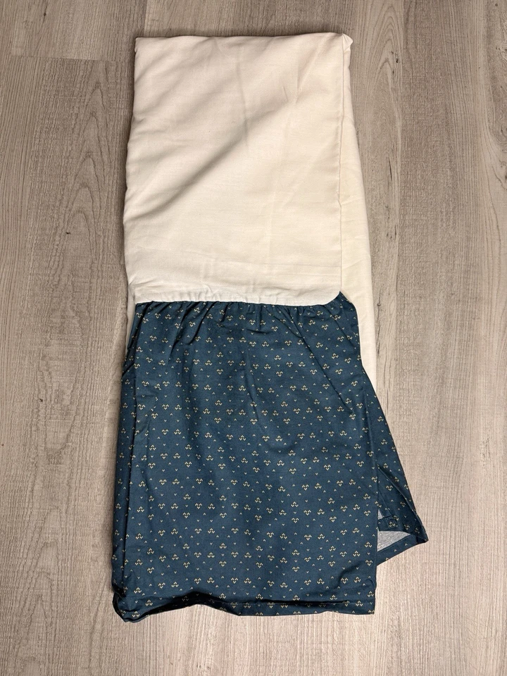 Falda Cama Queen RALPH LAUREN Chaps Telluride Azul Marino Algodón Volantes Divididos Foto 2 de 4