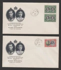 Canada 1939 Royal visit FDC lot of 2 1c/3c - unusual cachet